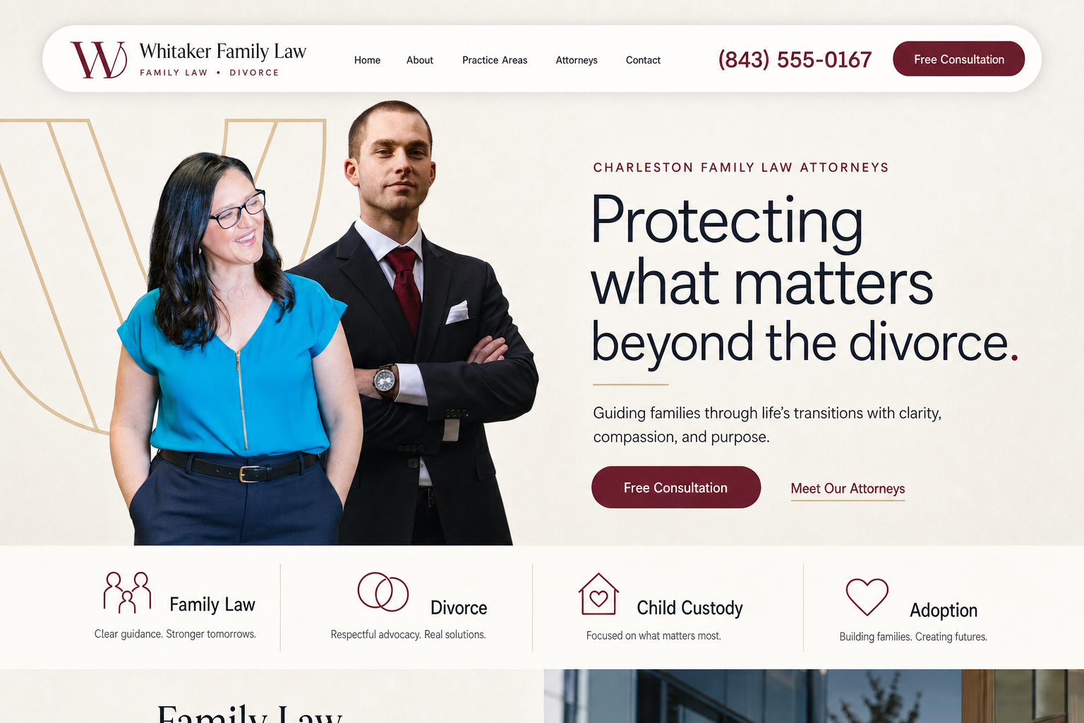 Family Law website example